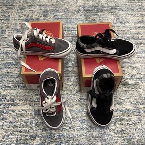 2 Pairs Vans Old Skools, Toddler Size 11 (11.0 K)